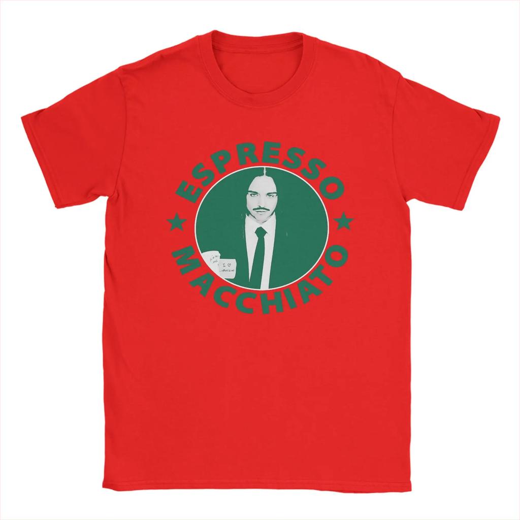 Tommy Cash Espresso Macchiato T Shirts Unisex Cotton Tshirt O Neck Eurovisions 2025 Estonia Tee Shirt Short Sleeve Clothes Summer