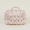 3Pcs Makeup Bag Set Travel Cosmetic Bag Large Capacity Quilted Cosmetic Organizer Bag Aesthetic Cotton for Travel Vacation
