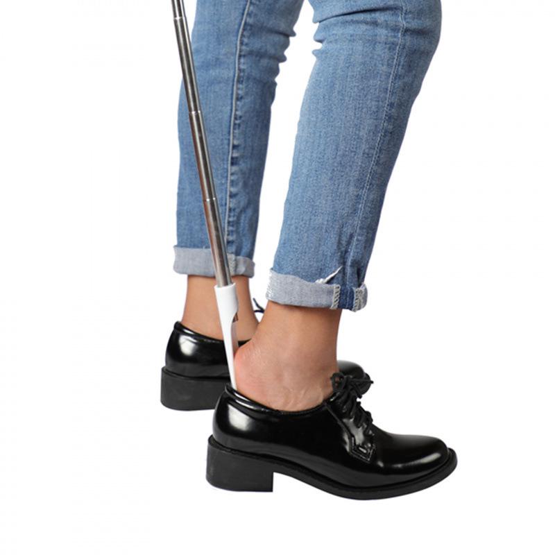 Teleskop-Schuhanzieher aus Edelstahl: Schuhabzieher und -heber mit langem Griff Artefakt