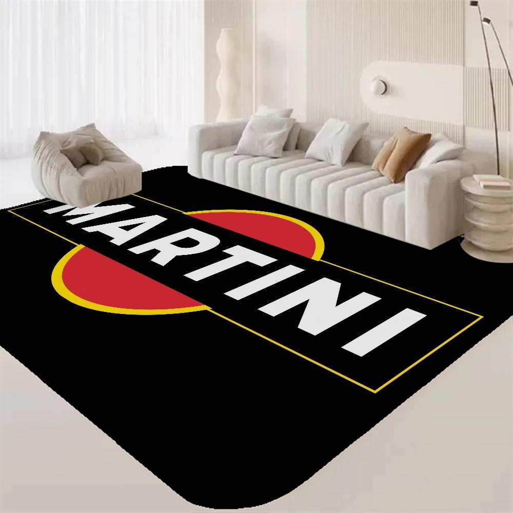 Tappetini da camera con logo M-Martini Racing Lavabili Antiscivolo Tappeto da area per soggiorno divano sedie Cucina Alfombra