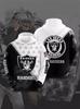 2024 neuer europäischer und amerikanischer Football Football 3D-gedruckter Pullover, lockerer 3D-gedruckter Hoodie