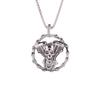 European and American Gothic Windmill Chain Skull Necklace Men's Motorcycle Cool Accessories Exaggerated Jewelry
