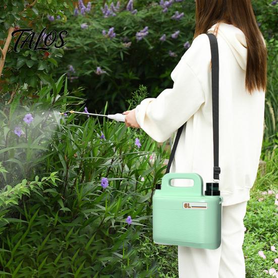 Lawn Care Sprayer 6L Electric USB Rechargeable with Telescopic Wand 3 Nozzles Portable Battery Powered Water for Garden Yard Retractable Spray Boom