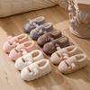 Cartoon cat ears cotton shoes winter leisure indoor home velvet thick sole warm cotton mop EVA sole