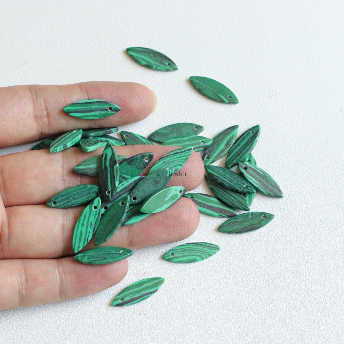 Malachite Pendant Necklace & Charm Earring Hairpin Jewelry Accessories