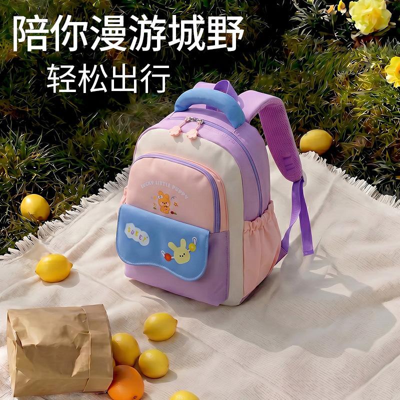 Schoolbag Kapibara schoolbag cute contrasting color girls backpack fashion trend kindergarten schoolbag cartoon cute backpack