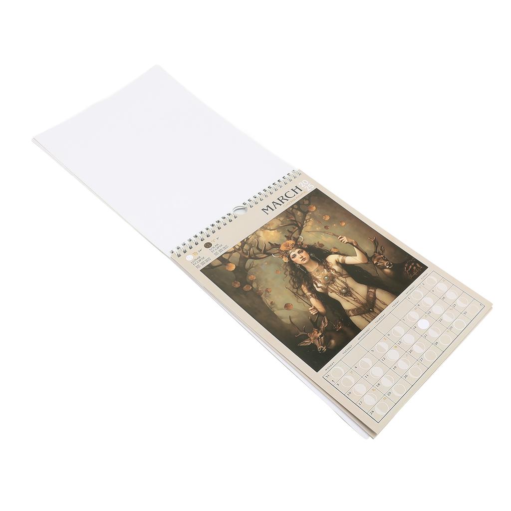 Kalendář Válečné Bohyně 2025 Plánovač Nástěnný Zábavný Závěsný Dárkový Gag Silný Papír pro Přátele