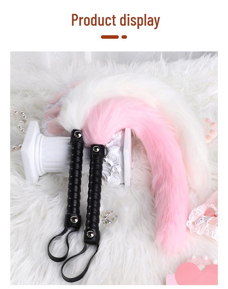 Seductive Leather Whip for Erotic Teasing and Flirty Foreplay