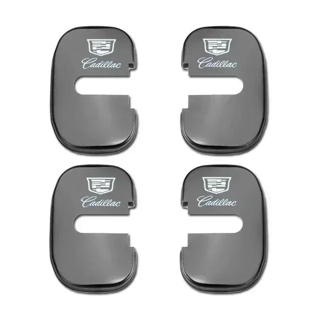 4pcs Car Door Lock Cover Protection Stickers for Cadillac CTS Escalade ATS Auto Interior Decal Replacement Logo Accessories