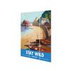 Railway Museum Stay Wild Devon Micro Wood Print