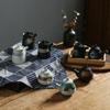 Japanese Retro Ceramic Oil Pot Household Kitchen Utensils Seasoning Pot Oil Vinegar Seasoning Bottle Kitchen Ceramic Tableware