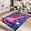 1pc Dinosaur Fantasy Area Rug Soft Flannel Floor Mat for Living Room, Bedroom and Carpet, Sofa Coffee Table Floor Mat, Decorative Rug Q12