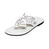 Summer women's flat bottomed butterfly shaped hollow breathable clip toe slippers