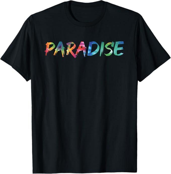Paradise Tie Dye Awesome Vintage Inspired Streetwear T-Shirt