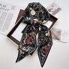 Luxury Print Scarf Skinny Ribbon Hairbands Women Neck Kerchief Foulard Hair Bands Scarves Bag Handle Ribbon 145*14Cm