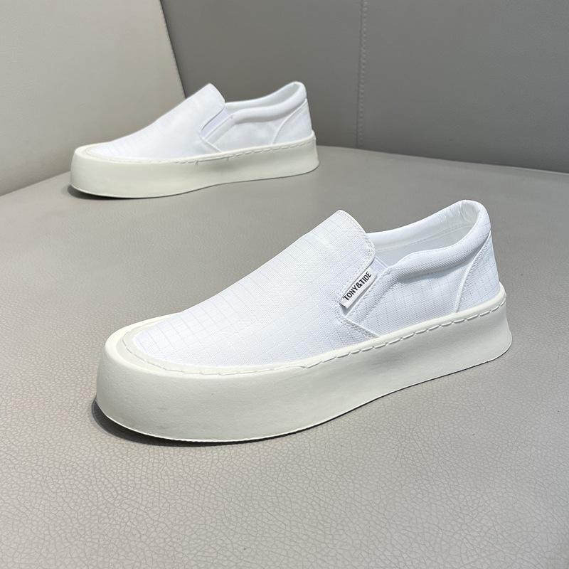 Lazy cloth shoes spring casual shoes new breathable thick sole 38 белый