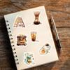 30PCS Vintage Coffee Series Pack Stickers Harajuku Gifts Scrapbooking DIY Creative Paper Waterproof Skateboard Home Reading Stic