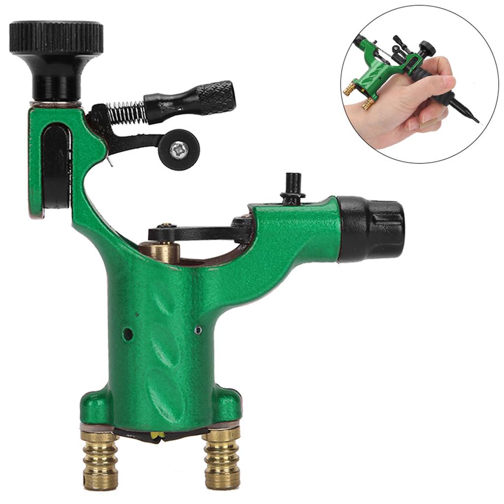 Mașină de tatuaj rotativă profesională electrică pentru umbrire și contur pentru tatuator Verde