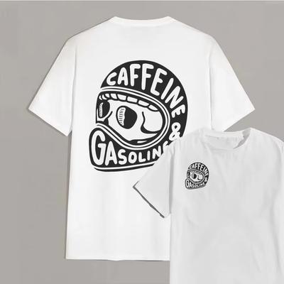 2025 Latest Original Pattern Printed Cotton T-shirt Men's Summer Casual Top Short Sleeve Classic Fashion Crew-neck T-shirt