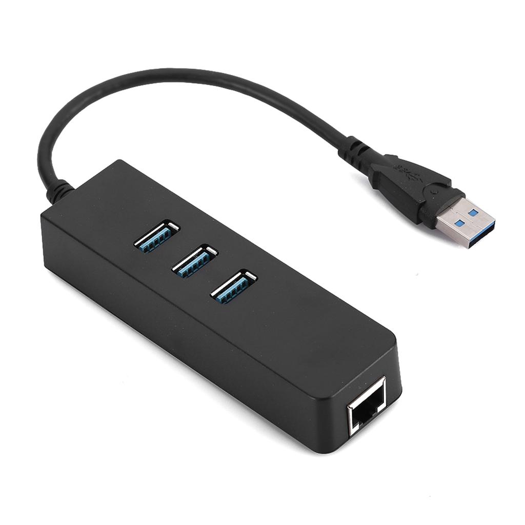 DM HE27 RTL8153 USB 3.0 Ethernet Converter Adapter with 3 Port 3.0 HUB To RJ45 Drive Free