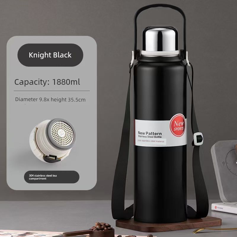 Stainless Steel 316 Large Capacity Vacuum Cup for Male and Female Students Good-looking Tea Cup Portable Car Outdoor Kettle