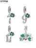 copper Plated Authentic Charm Bead Charms Lucky Fourleaf Shamrock Bead Charms Compatible With Bracelets Womens Jewellery Gift