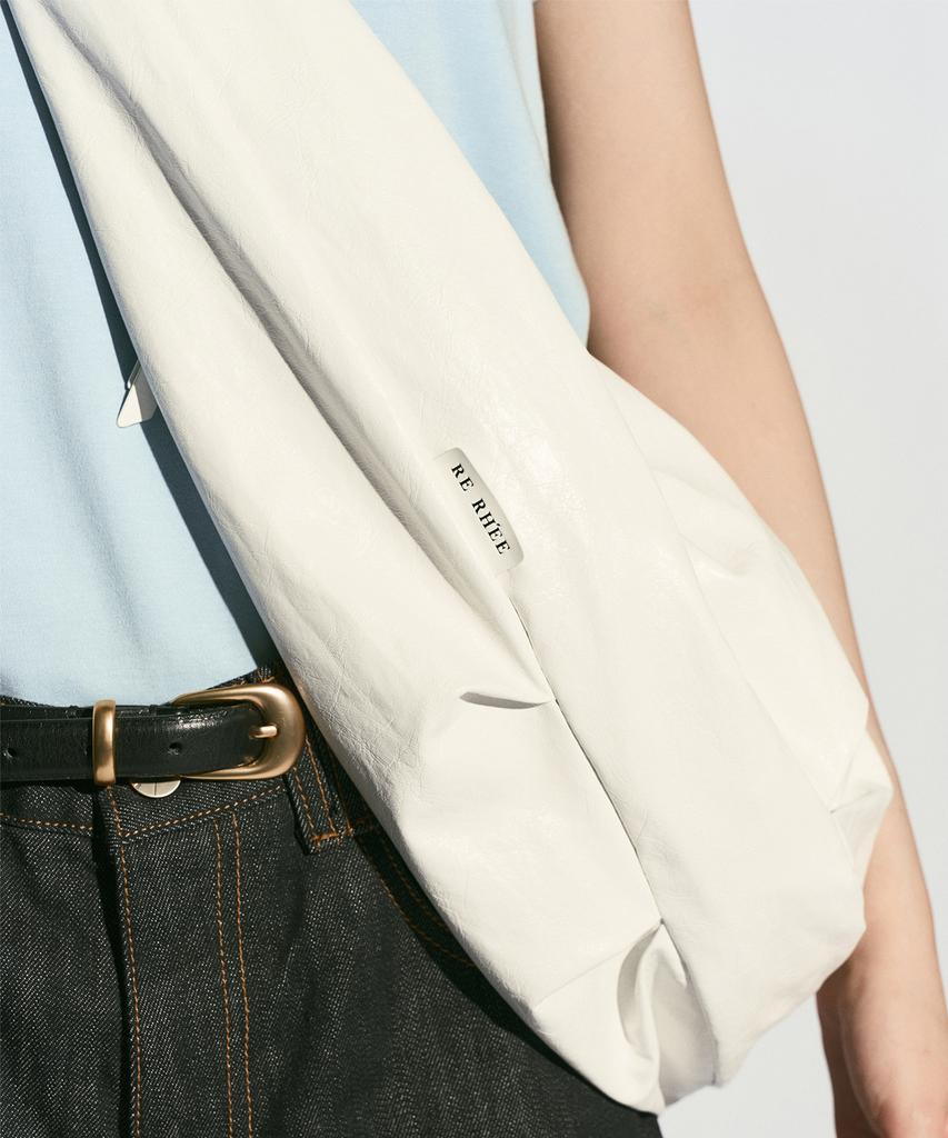 Re Rhee Slouchy Hobo Bag White