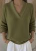 2025 Damen Freizeit V-Ausschnitt Strickpullover - Europäische & Amerikanische Herbst/Winter Mode