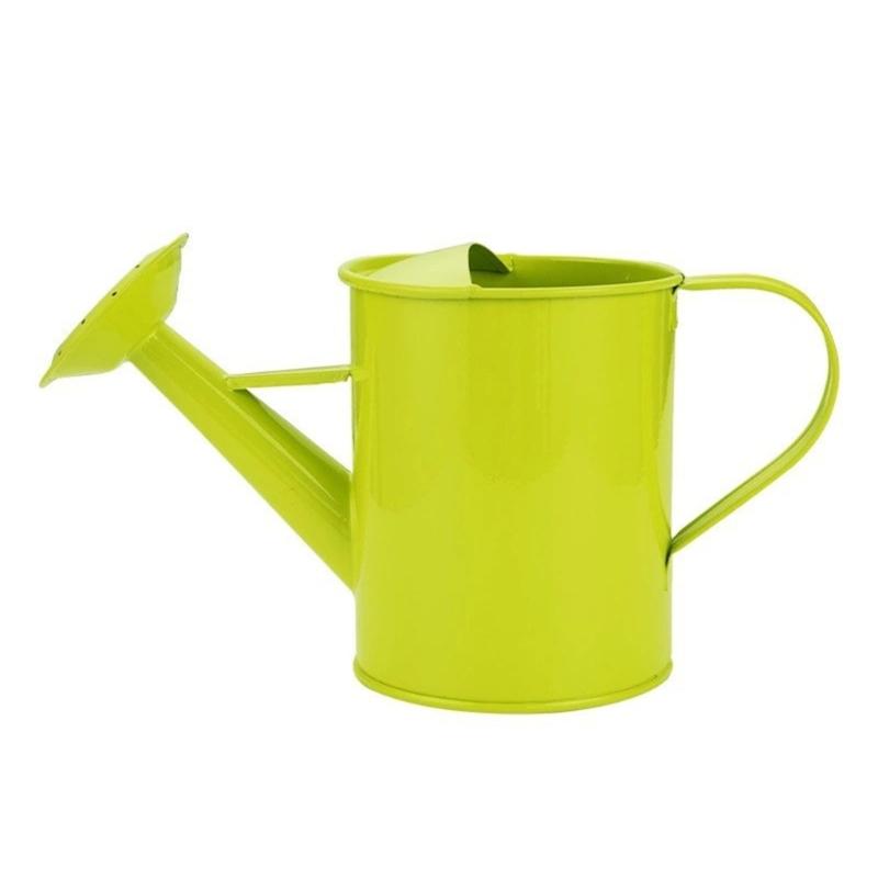 Indoor Garden Plant Watering Can Rust Resistant Iron Watering Pot with Bright Color for Easy Watering and Planting Use