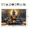 On Thanksgiving Day the huge Buddha statue designed with lotus flowers is a loyal home decoration - a party prop
