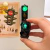 New 3D Traffic Light Magnetic Refrigerator Stickers Funny Traffic Toy Pedestrian Light Creative Magnetic Decoration Accessories