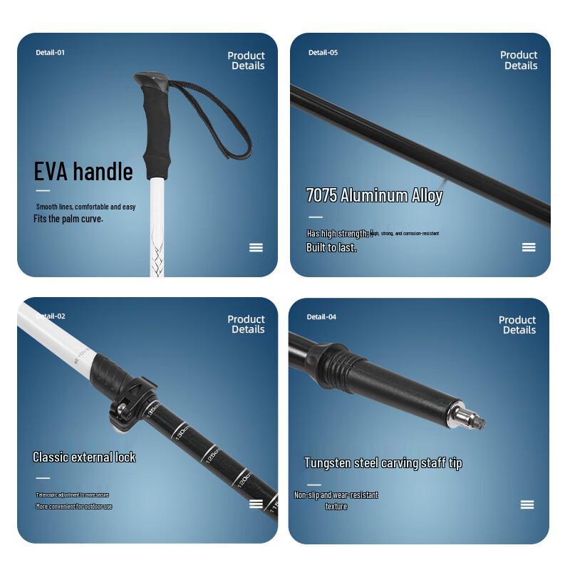 Reflex Aluminum Alloy Folding Trekking Pole