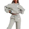 Unisex Herbst Buchstaben-Print Hoodie Sweatshirt Set