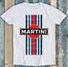 2025 Retro Martini Racing T Shirt Vintage Car Hipster Unisex Cool Gift Tee Men's and Women's Same Crew Neck  T-shirt