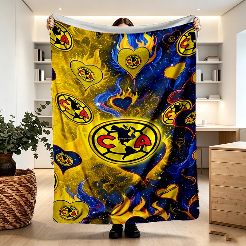 Club America Print Blanket - Soft & Comfortable, for Bedroom, Travel, Sofa, Home Decoration - Birthday Christmas Gift for Friend