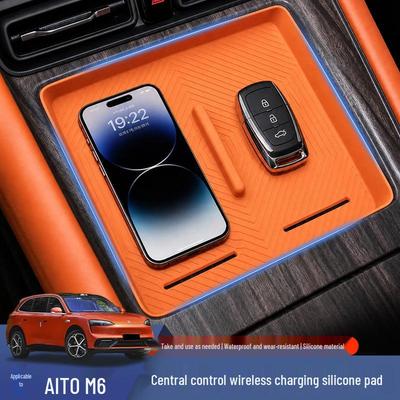 Silicone Anti-Slip Pad for AITO M6 Center Console Wireless Charger