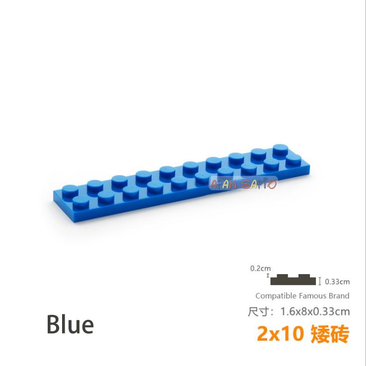 Non-Toxic 5Pcs/Lot Diy Blocks Building Bricks Thin 2X10 Educational Assemblage Construction Toys For Children Size Compatible With Brand