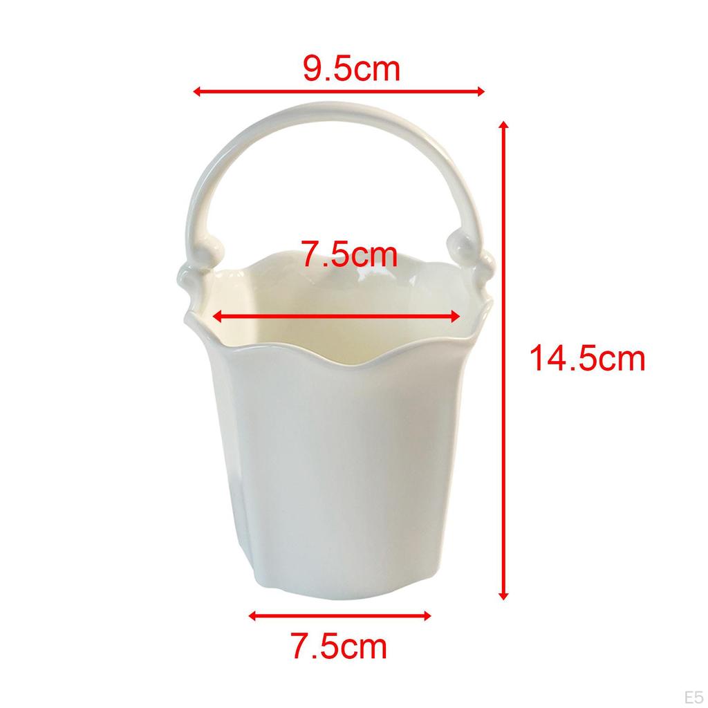 Ceramic Vase Flower Pot Decors Table Centerpiece Storage Jar Plants Planter Box for Room