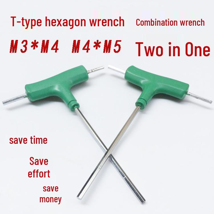 T-Type Double-Ended Offset Hex & Bi-Hex Wrench Set M3-M6 One M5*M6