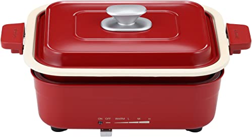 Tiger Vacuum Bottle (TIGER) Hot Plate, Party Plate, Red, CRK-A100-RM