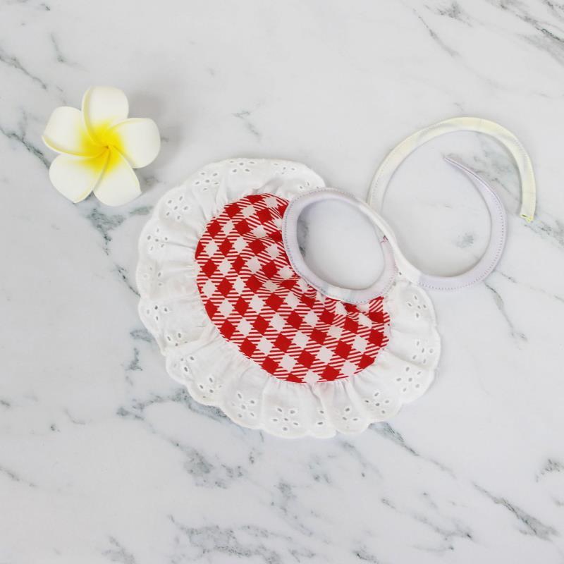 Pet Checkered Apron, Cat Scarf, Pet Dog Wet Towel