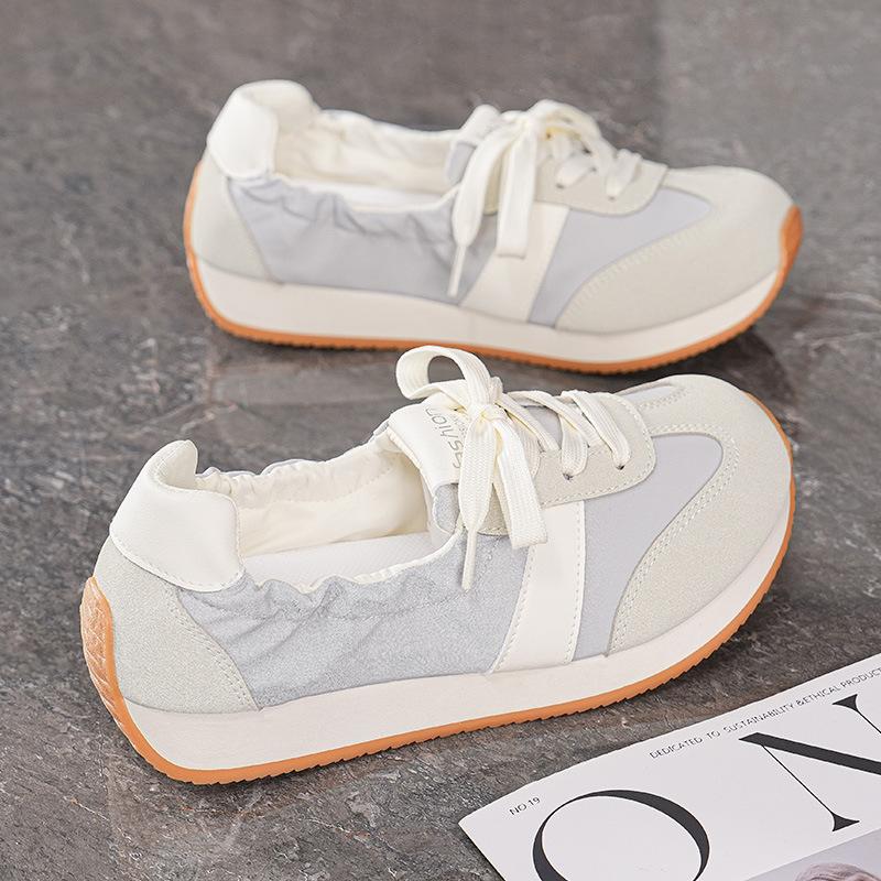 Korean Version Dexun Shoes Womens  Spring New Shallow Casual Cloth Shoes Fashionable Versatile Flat-Soled Sneakers For Women