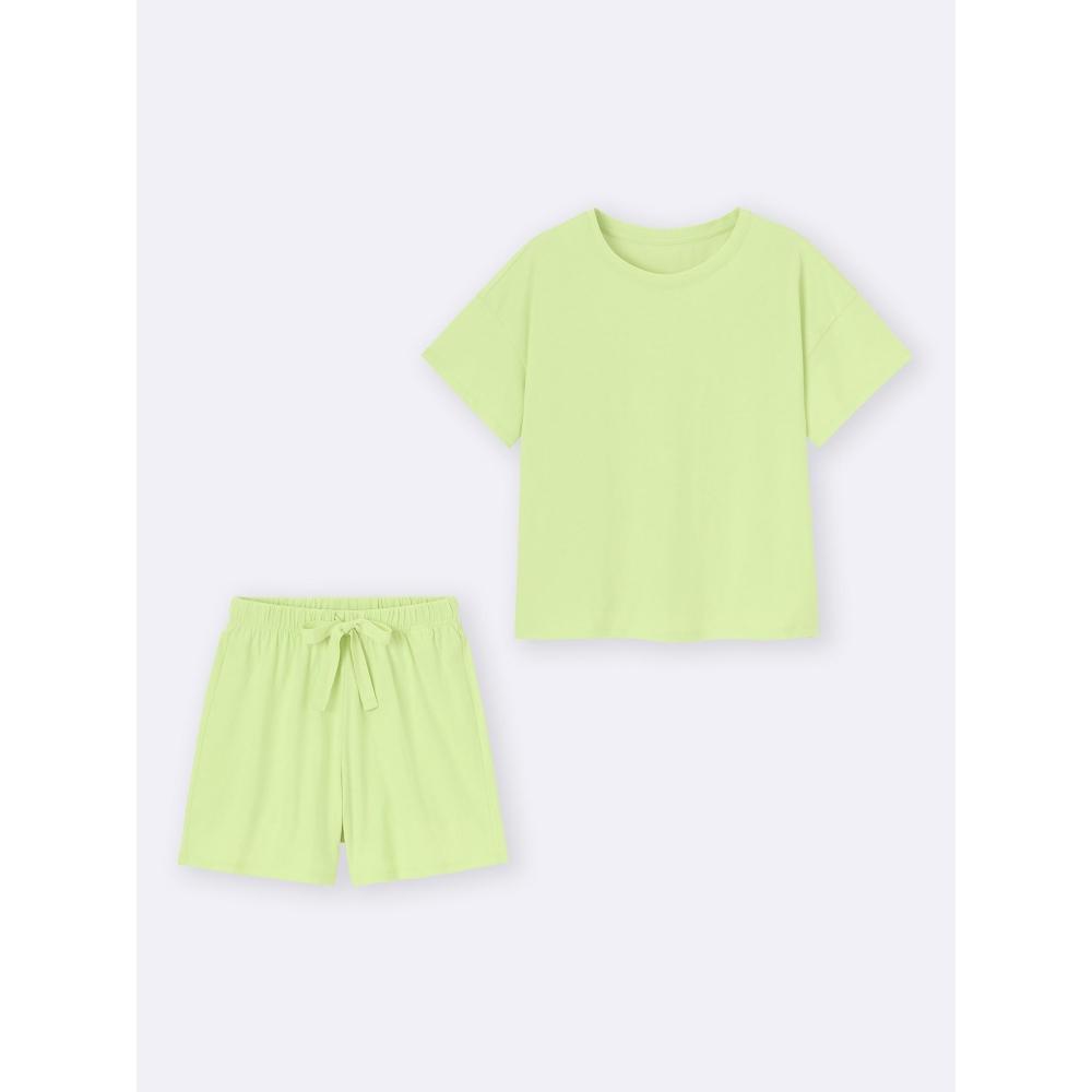 GU by Uniqlo Cotton Color Lounge Set Short Sleeve + Os