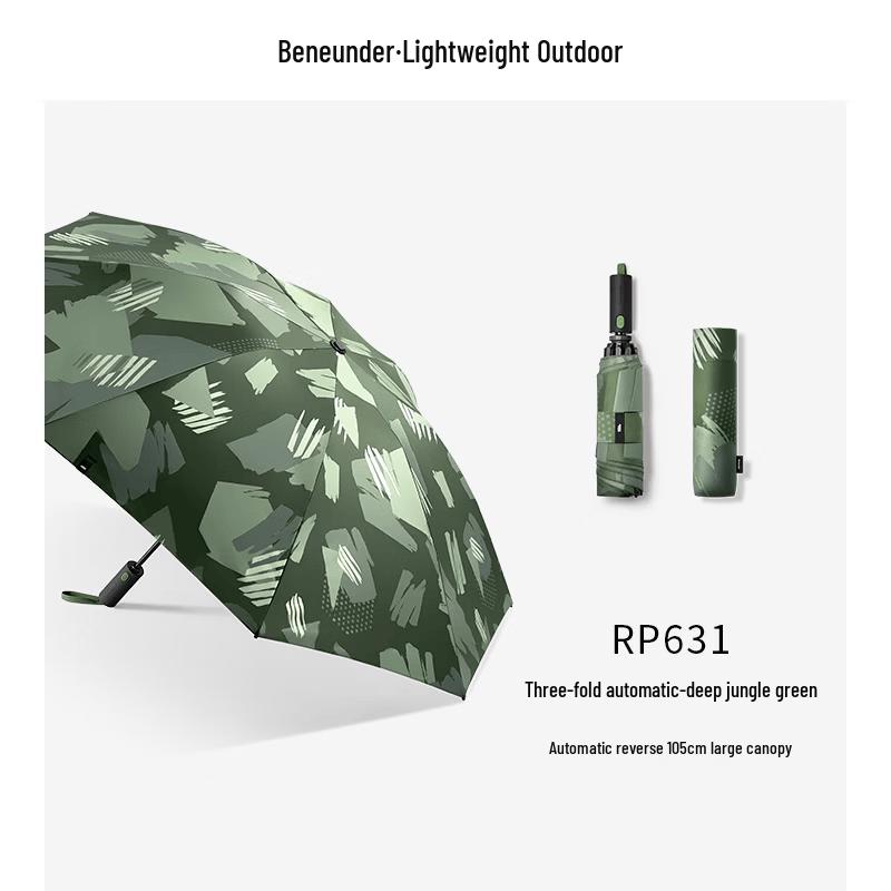 Beneath the Banana Automatic Folding Umbrella