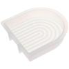 Silicone Rainbow Arch Candle Mould White 17.4*17.2*3.4 cm Geometric Shape Silicone Mould Home Decoration