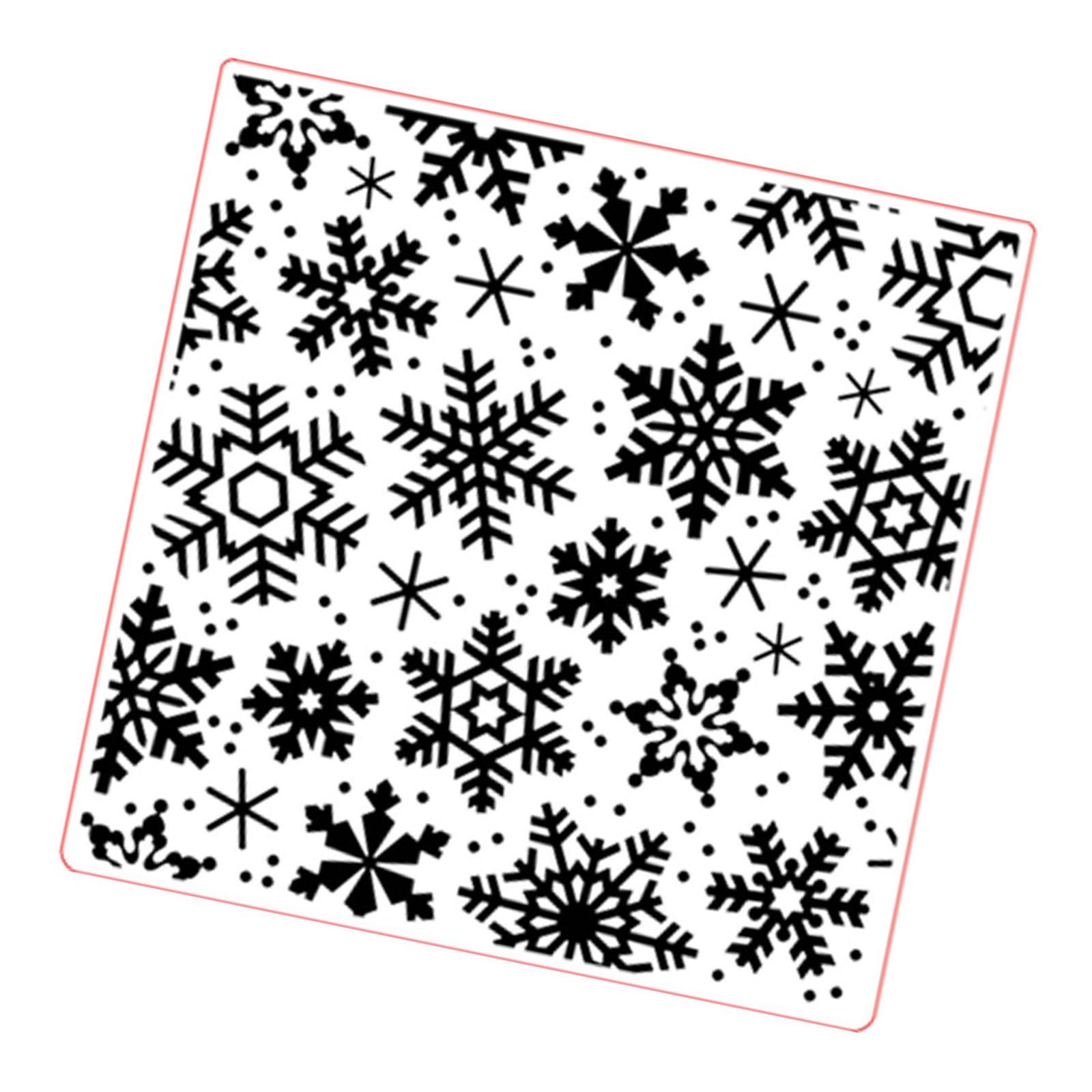 Snowflake Textured Embossing Folder Artistic Textured Templates Embossing Stencils for Scrapbooking Journal Card Making 1