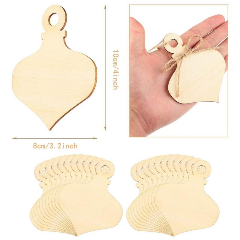 DIY Wooden Christmas Ornaments with Rope for Family Holiday Crafts