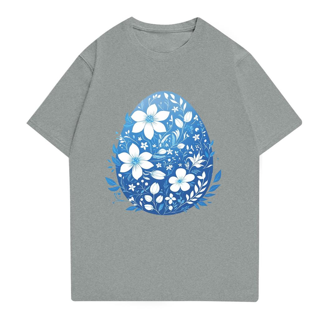 Kortermet skjorte med standkrage for menn Løs fritidsferieskjorte herre