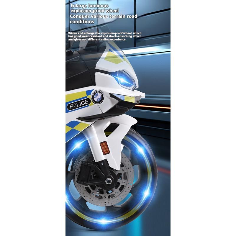 Çocuk Elektrikli Motosiklet Çift Sürücülü Çocuk Arabası Uzaktan Kumandalı Bluetooth Müzik LED Işık, Erken çocukluk eğitimi fonksiyonu