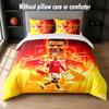 Cristiano Ronaldo Design Bed Bedding Set 1 Duvet Cover + 2 Pillowcases Soft Breathable Household Bed Linens